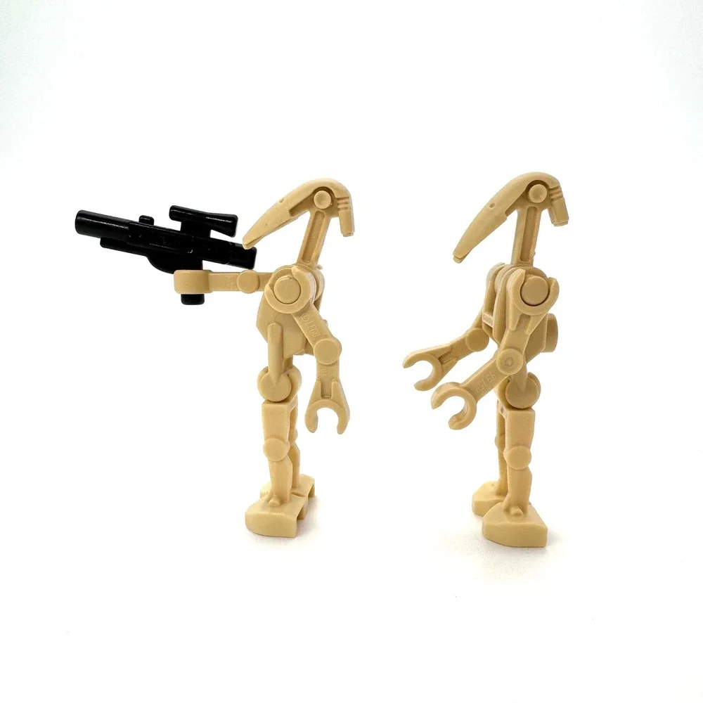 LEGO Star Wars Battle Droid B1 Minifigure Tan Lot of 2 Clone Wars Parts